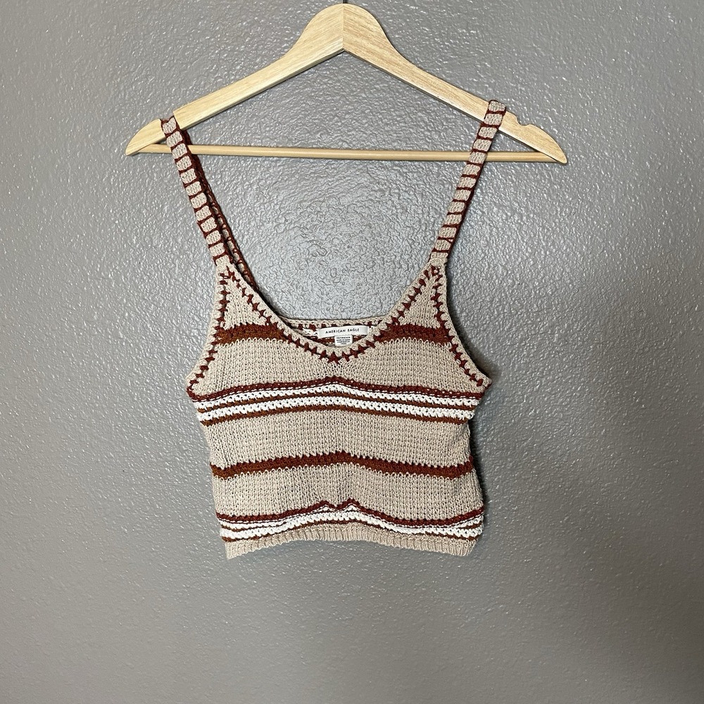 Women's American Eagle Outfitters Knit Tank Top Crop Top Size Xsmall